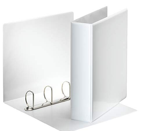 ESSELTE ESSENTIALS panorama binder personalizzabile ad anelli 4-50-D - f.to 22 x 30 cm - Bianco - 49705