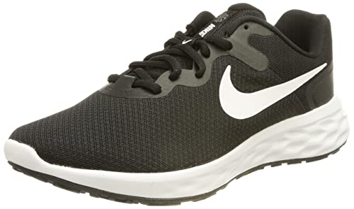 Nike Revolution 6, Sneaker Uomo, Black White Dark Smoke Grey Cool Grey, 43 EU