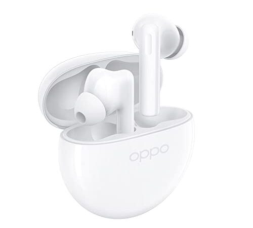 OPPO Enco Buds2, Auricolari True Wireless, Bluetooth 5.2, in-ear, Noise Reduction, Comandi Touch, Batteria ricaricabile, Audio Binaurale, Suono Nitido, Gaming Mode, [Versione Italiana], Bianchi