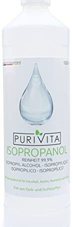 Purivita - Isopropanolo alcool 99,9% detergente multiuso - 1000 ml