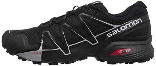 Salomon SPEEDCROSS VARIO 2, Scarpe da Trail Running Uomo, Nero (Black/Black/Silver Metallic X), 43 ⅓ EU