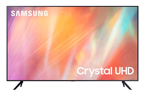 Samsung TV UE43AU7190UXZT, Smart TV 43" Serie AU7100, Crystal UHD 4K, Compatibile con Alexa, 2021, DVB-T2, Grigio (Titan Grey) [Escl. Amazon]