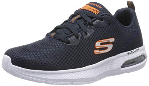 Skechers Dyna-Air Scarpe da Ginnastica, Uomo, Blu (Navy Mesh/Trim Nvy), 43 EU