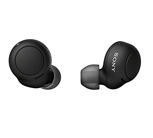 Sony Cuffie wireless WF-C500 True (fino a 20 ore di durata della batteria con custodia di ricarica - Compatibile con Assistente vocale, microfono incorporato per telefonate, Bluetooth) Nero