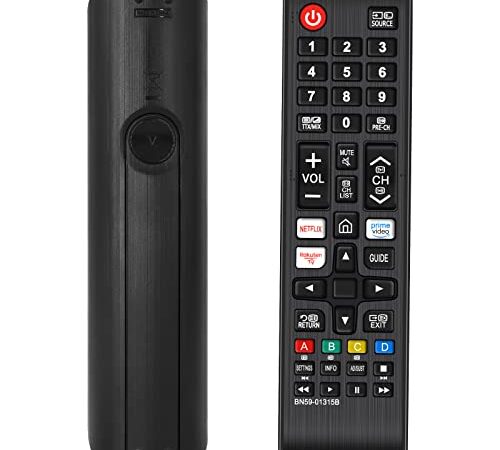 TISHOW Telecomando Samsung Smart TV, Nuovo Samsung BN59-01315B Telecomando di Ricambio per Samsung Smart LCD LED UHD 4K HDR TV, Telecomando Universale Samsung con Netflix Prime Video Rakuten TV Button