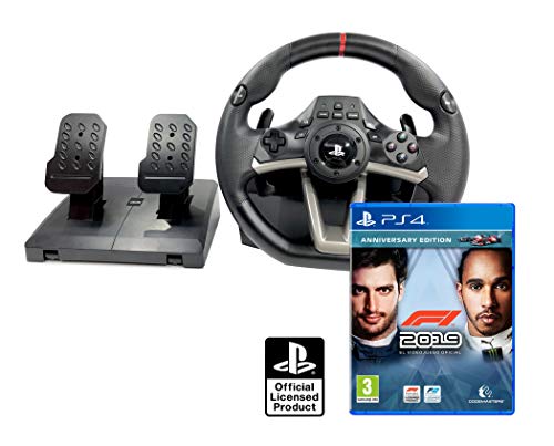 Volante e pedali PS4 originale con licenza Playstation 4 Rwa Apex + Formula 1 - F1 2019