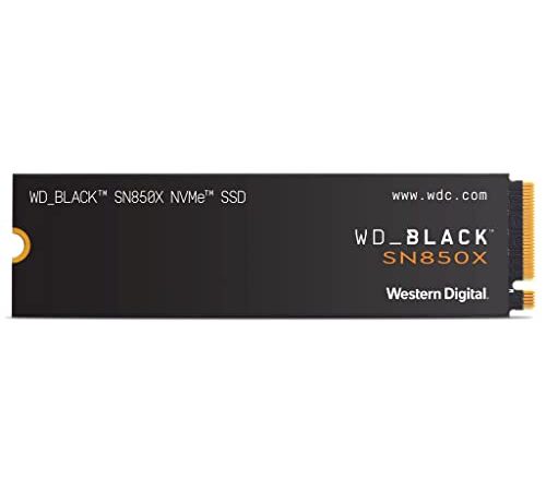 WD_BLACK 1TB SN850X M.2 2280 PCIe Gen 4 NVMe SSD, Le velocità fino a 7,300 MB/s