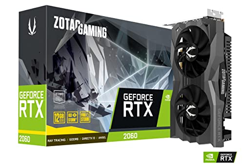 Zotac Rtx 2060 Twin Fan Gaming 12Gb, Gddr6, Hdmi, 3Xdp, Nero, ‎20.32 x 5.08 x 10.16 cm; 600 grammi