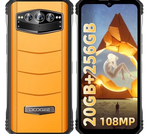 DOOGEE S100 Rugged Smartphone(2023), 20GB+256GB/2TB Telefono Indistruttibile, 120Hz 6,58" FHD+10800mAh, 108MP+20MP Visione Notturna, Android 12 Cellulare Antiurto,66W Ricarica Rapida/Dual SIM/IP68/NFC