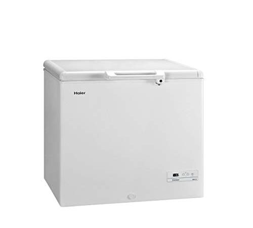 Haier HCE259R Congelatore Orizzontale a Pozzetto, 259L, Temperatura Regolabile, Funzione Fast Freeze, Silenzioso, 92x74,5x84,5 cm, Classe F, Bianco