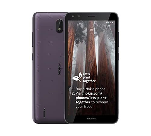 Nokia C01 Plus 4G DUAL SIM 16GB ROM + 1GB RAM Factory Unlocked 4G/LTE Smartphone (Purple)-International Version