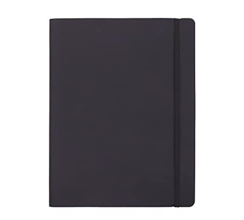 Amazon Basics - Taccuino a righe con copertina morbida, formato XL, 25 x 20 cm