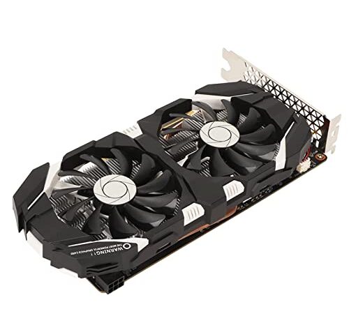 Annadue Scheda Grafica GTX 1060, 6 GB/5 GB/3 GB GDDR5 192 Bit Scheda Grafica Video da Gioco con Doppia Ventola, HDMI/DVI/DP, Scheda Grafica per Computer, Supporta 4K HDR(5 GB)