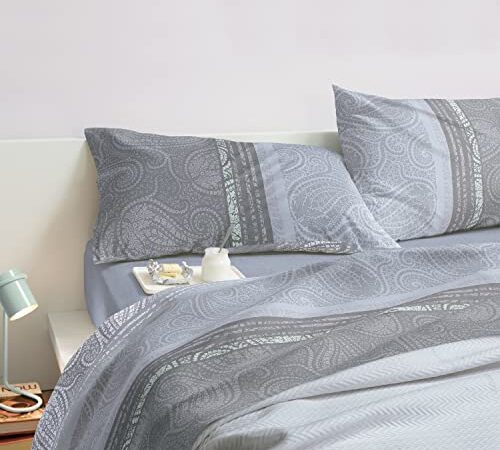 Bassetti Completo Letto Matrimoniale sultana (Grigio)