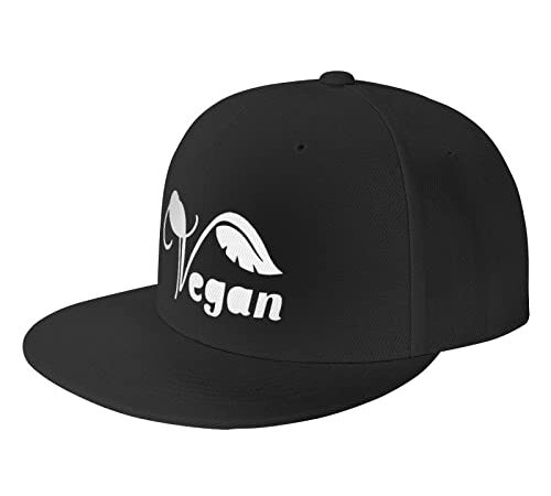 Berretto da Baseball Vegano Vegetariano Escursionismo Cappello Protezione Solare papà cap Moda Cappucci da Golf, per Tennis, Pesca, 55-59cm