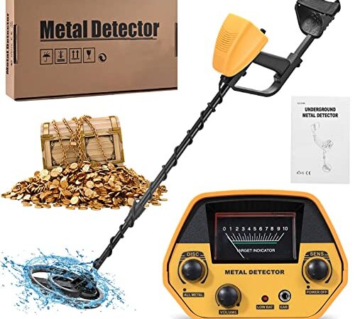 Hlieeosfcn Metal Detector,Rilevatore di Metalli Impermeabile per Adulti Bambini,Anello di Ricerca da 7,5 Pollici,Rilevatore D'oro Avventura All'aperto 2 Libbre