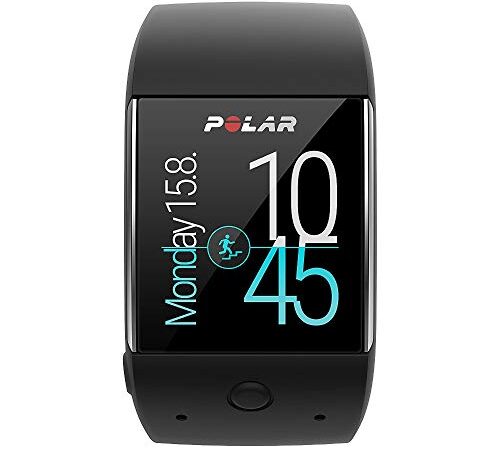 Polar M600 Smartwatch, Unisex, M600 Smartwatch, supporta messaggi, Black, M/L