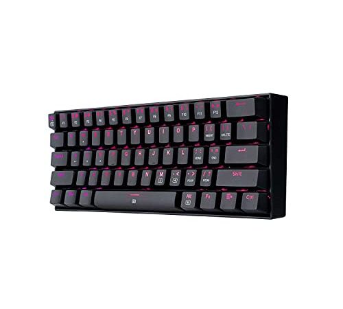 Redragon Dragonborn RGB - Tastiera meccanica Gaming - Switches Red - con cavo USB tipo C smontabile - Nero