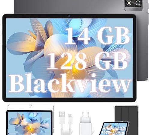 Blackview Tab 12 Pro Android 12 Tablet 10.1 Pollici 14GB+128GB(TF 1TB), Octa-Core, 4G LTE+5G WiFi, 6580mAh, 13MP+5MP, 1920*1200 FHD+, Dual SIM/Face ID/OTG/GPS/BT5/Type C/3.5mm Headphone Jack