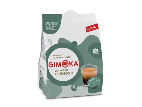 Gimoka - Compatibile Per Nescafé - Dolce Gusto - 64 Capsule - Gusto CREMOSO - Intensità 10 - Made In Italy - Confezioni Da 16 Capsule