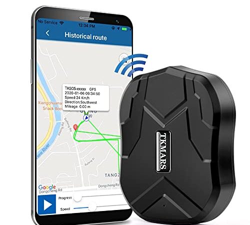 GPS Tracker per Auto TK905 Localizzatore GPS Satellitare Auto Localizzatore Magnete Potente Tempo Reale Tracciatore Tracker GPS Auto con App senza Abbonamento Allarmi Multipli IP65 Impermeabile