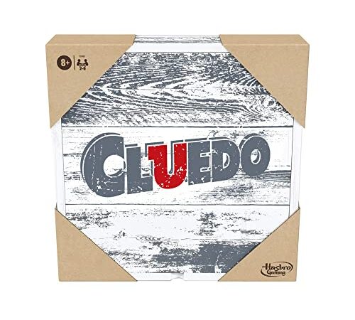 Hasbro Gaming Cluedo: Serie Rustica, Gioco in Scatola in Legno da 2 a 6 Giocatori [Esclusivo Amazon]