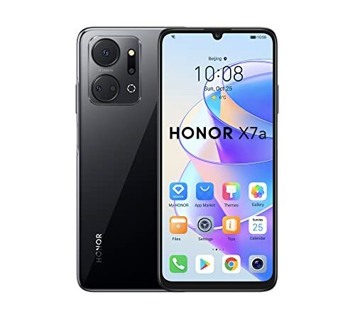 HONOR X7a Smartphone, Display Fullview da 6,74" a 90 Hz, Fotocamera Quadrupla da 50MP con Batteria da 5330 mAh, 4 GB + 128 GB, Android 12, Nero Mezzanotte