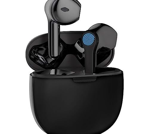 KOMUSII Cuffie Bluetooth,Auricolari Bluetooth 5.2 con IPX7 Impermeabile,Earbuds In-ear Controllati Al Tocco,Cuffie stereo Hi-Fi Sport Bluetooth,Cuffie con Microfono Incorporato,per Android/IOS