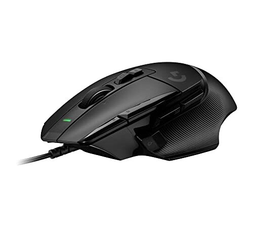 Logitech G G502 X Mouse Gaming Cablato - Switch Principali Ottico-Meccanici Ibridi LIGHTFORCE, Sensore per Gaming HERO 25K, Compatibile con PC - macOS/Windows - Nero