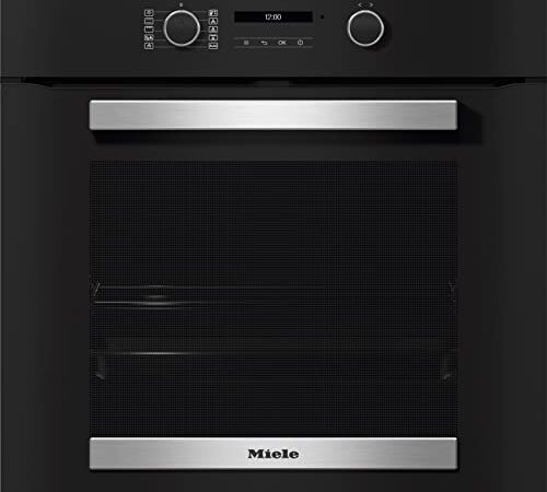 Miele H 2465 BP, Forno Elettrico Pirolitico da Incasso, A+, 76 Litri, Funzione Pirolisi, Guide Estraibili – FlexiClip, Wifi Connectivity, Nero Ossidiana