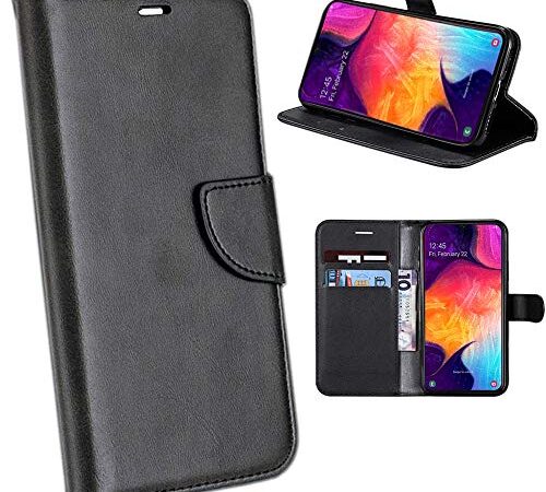 N NEWTOP Cover Compatibile per Samsung Galaxy A10, HQ Lateral Custodia Flip Libro Magnetica Portafoglio Simil Pelle Stand