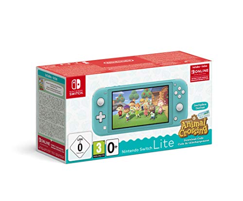 Nintendo Switch Lite Turchese + Animal Crossing New Horizons + NSO 3 mesi
