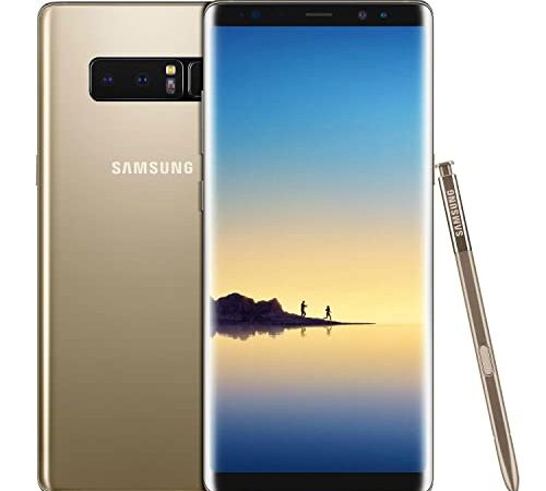 SAMSUNG Galaxy Note 8, 64GB, Oro (Ricondizionato) Smartphone Originale di fabbrica in esclusiva per il mercato europeo (versione internazionale)