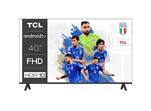 TCL 40S5401A, Smart TV 40” FHD con Android TV – HDR & Micro Dimming – Compatibile con Google Assistant, Chromecast e Google Home, design sottile