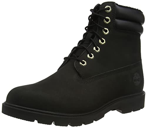 Timberland 6 Inch Basic WL WR Stivali alla moda Uomo, Nero (Black Nubuck),43 EU