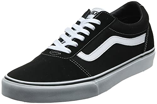 Vans Ward, Scarpe da Ginnastica Donna, Suede Canvas Black White, 38 EU