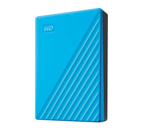 WD 4 TB My Passport Portable HDD USB 3.0 with software for device management, backup and password protection - Blue - Works with PC, Xbox and PS4