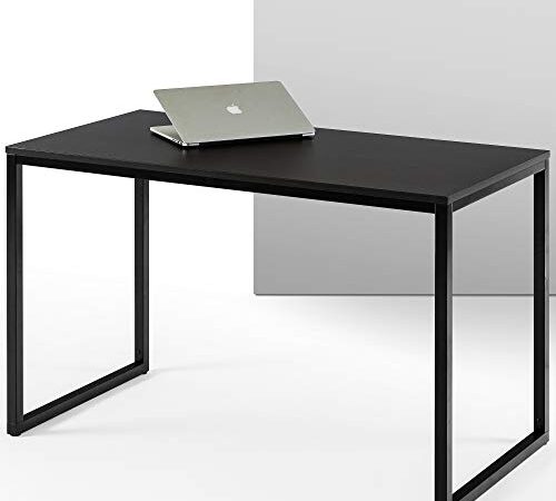ZINUS Jennifer 119 cm Scrivania per laptop | Scrivania per studio home office | Facile da montare | Telaio in metallo | Deep Espresso