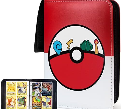 Album Pokemon, Raccoglitore, 60 Pagine 480 Carte Capacità Libro, Bellissimi Regali per Bambini