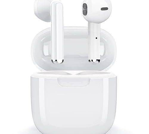 [Certificato MFi Apple] AirPods Cuffie Bluetooth 5.3, Cuffie sportive wireless,Cuffie Senza Fili in Ear, Controllo Touch IPX7 Cuffiette Bluetooth, carica veloce, Per IOS Xiaomi Samsung Android iPhone