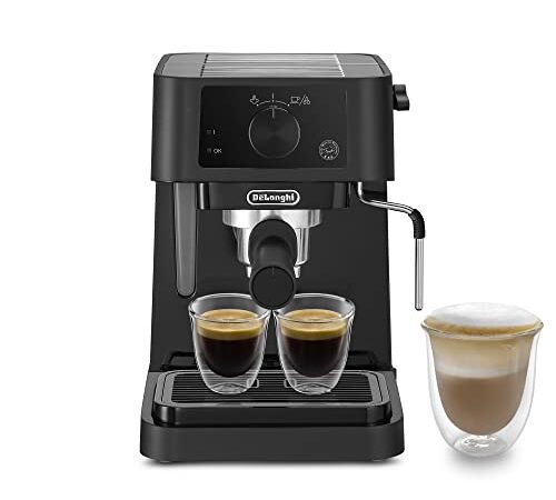 De'Longhi Ec235.Bk, Macchina Da Caffè Espresso Manuale, Cappuccino System, 2 tazze, Nero