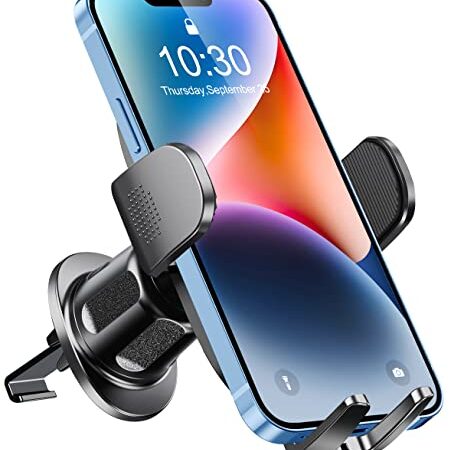 Glangeh Porta Cellulare Auto [2023 Gancio Aggiornato], 360° di Rotazione Supporto Cellulare Auto Bocchette dell'Aria, Porta Telefono Auto Compatibile con iPhone 14 PRO Max e Altro 4-7” Smartphone