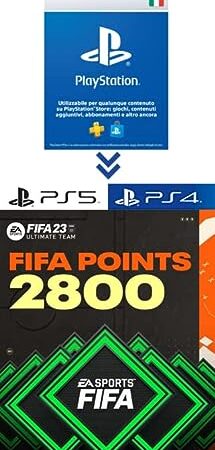 PlayStation Store Gift Card per FIFA 23 Ultimate Team - 2800 FIFA Points - Codice download per PS4/PS5- Account italiano