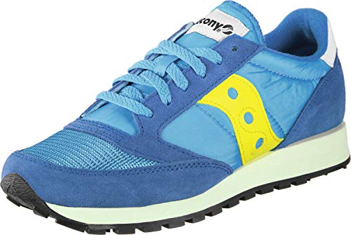 Saucony Jazz Original Vintage, Scarpe da Ginnastica Uomo, Blu/Giallo (BLUE/YELLOW), 43 EU