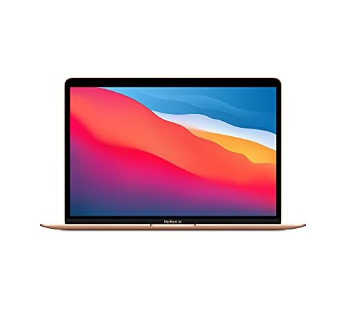 Apple PC Portatile MacBook Air 2020: Chip M1, Display Retina 13", 8GB RAM, 256GB SSD, Tastiera retroilluminata, Videocamera FaceTime HD, Touch ID- Oro