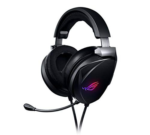 Asus ROG Theta 7.1 USB-C Gaming Headset with 7.1 Surround Sound, AI Noise-Cancelling Microphone, ROG Home-Theatre-Grade 7.1 DAC, ESS Quad-Drivers for PC, PS5, Nintendo Switch and Smart Devices,Black