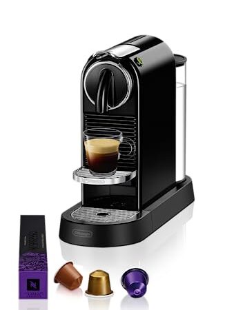 Nespresso Citiz EN167.B, Macchina da Caffè di De'Longhi, Sistema Capsule Nespresso, Serbatoio acqua 1L, Colore Limousine Black